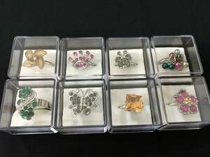  dead stock in the case fashion ring ring 8 point set accessory gem fancy 