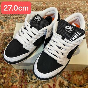 TIGHTBOOTH × Nike SB Dunk Low Pro QS "Black and White" 27cm