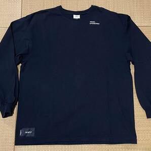 売切WTAPS23発売SNEAKシリーズVISUAL UPARMORED/LS/COTTON NAVYネイビー Mサイズ付属完備美品ダブルタップス ロンT長袖COLLEGEカレッジ24SSの画像3