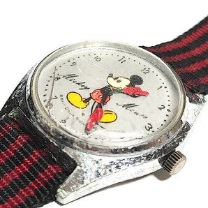 SEIKO DISNEY TIME セイコー ディズニータイム 5000-7000 ミッキーマウス メンズレディースキッズ腕時計 手巻き ジャンク H132 の画像4