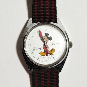 動作品 SEIKO DISNEY TIME セイコー ディズニータイム 5000-7000 ミッキーマウス メンズレディースキッズ腕時計 手巻き 稼働品 e409