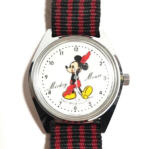 動作品 SEIKO DISNEY TIME セイコー ディズニータイム 5000-7000 ミッキーマウス メンズレディースキッズ腕時計 手巻き 稼働品 f410