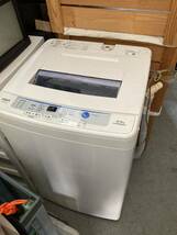 【家電】 全自動 洗濯機 AQUアクア AQW-S60E 全自動洗濯機 AQUA 全自動電気洗濯機 生活家電 _画像1