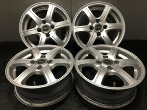 BS BRIDGESTONE FEID G6 フェイド 社外ホイール 14インチ 4本 5.5J4HPCD100+38 パッソ ヴィッツ等　(VHX081)