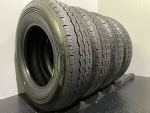 新車外し 2023年製 DUNLOP SP175N 195/80R15 107/105N LT 15インチ 夏タイヤ 4本 キャラバン ハイエース等　(JR638)