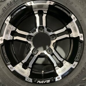 【YK GEOLANDAR M/T G003 185/85R16LT】夏タイヤ【RAYS DAYTONA レイズ デイトナ 16インチ 4本 5.5J5HPCD139.7+20】バリ溝 ジムニー MTF611の画像3