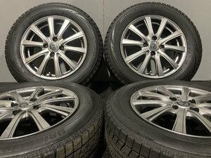 【BS BLIZZAK VRX 185/65R15】スタッドレス【INTER MILANO Claire 15インチ 5.5J4HPCD100+43】20年製 バリ溝 デミオ ノート等　(MTJ539)