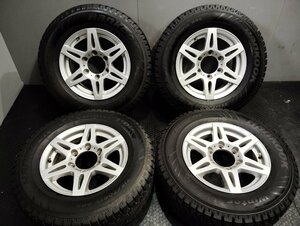 【HANKOOK winter I Pike 215/70R15】スパイクタイヤ【BS CV201 15インチ 6J6HPCD139.7+35】バリ溝 カップピン ハイエース等　(KTN050)