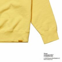 STANDARD CALIFORNIA/スタンダード カリフォルニア SNOOPY × SD Cowabunga Crew Sweat yellow XL 未使用 スウェット _画像5