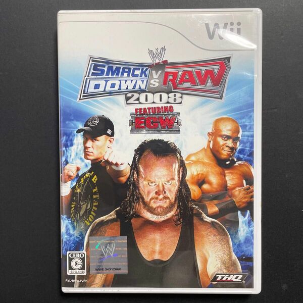 【Wii】 WWE2008 SmackDown vs Raw【レアソフト】