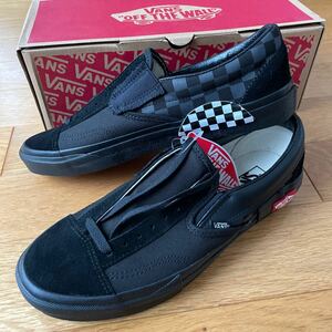 VANS Slip-On Cap 28cm / ヴァンズ スリッポン VN0A3WM5276 チェッカー BLACK ブラック 黒 CHECKERBOARD US10 CAP LX PACK