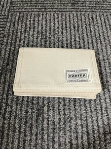 28294☆PORTER カードケース ホワイト