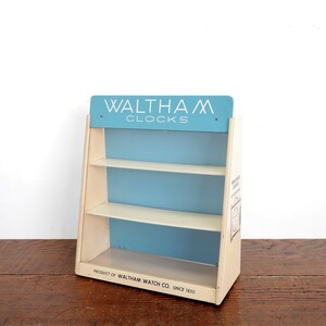 #4019　アメリカ　50s-60s　ヴィンテージ　WALTHAM　ウォルサム　時計　ショーケース　飾り棚　ディスプレイ