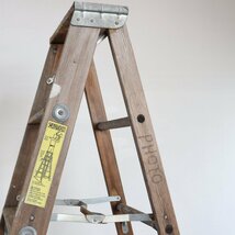 アメリカ ヴィンテージ 6段 脚立 / 木製ラダー stepladder ディスプレイ 店舗什器 ガーデニング アンティーク 雑貨 ＃510-20-173-6_画像7