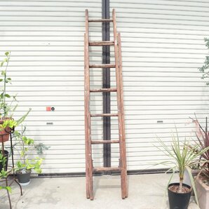 ヴィンテージ はしご セット ラック / アメリカ 木製 梯子 ladder ラダー ディスプレイ 店舗什器 ガーデニング アンティーク #506-295-54の画像10
