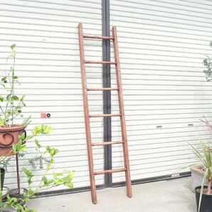 ヴィンテージ はしご セット ラック / アメリカ 木製 梯子 ladder ラダー ディスプレイ 店舗什器 ガーデニング アンティーク #506-295-54の画像6