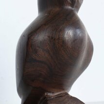 アメリカ ヴィンテージ 木彫り フクロウ /アイアンウッド 置物 オブジェ 飾り物 彫刻 ディスプレイ 木製 アンティーク#510-20-038-484_画像7