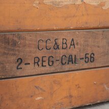 50s ヴィンテージ ミルククレート 木箱/ウッドボックス 運搬箱 収納 インダストリアル キャンプ ディスプレイ#506-318-193_画像2