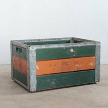 60s ヴィンテージ ミルククレート 木箱/ウッドボックス 運搬箱 収納 インダストリアル キャンプ ディスプレイ#506-264-192_画像4