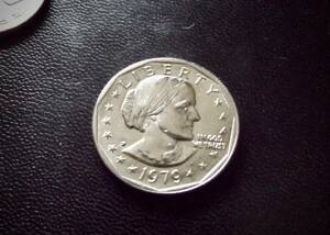 1979年　スーザン　アンソニー　1ドル　　送料無料（8626）　USA貨幣　アメリカ　コイン　お金　　