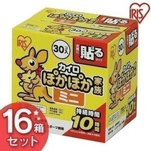 カイロ 貼る 貼るカイロ ミニ 480枚入り 使い捨てカイロ 30枚×16箱セット 防寒 腰 脇 背中 冬 持ち運び 寒さ対策 ぽかぽか家族 PK YDB401_画像4