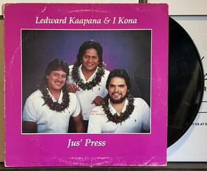 Kiho`alu Slack key Guitar Hawaii LP Mellow Hawaiian Ledward Kaapana & I Kona/Jus' Press　ハワイレコード