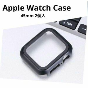 底値！ Apple Watch Case 45mm アップルウォッチ 黒2個入り カバー ケース ブラック 黒 保護