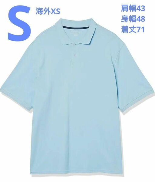 ポロシャツ ゴルフ テニス メンズ ライトブルー 水色 爽やか 半袖 GOLF 春夏 シャツ