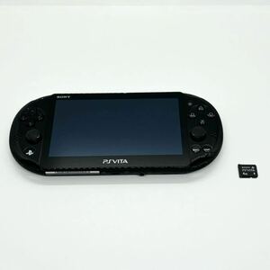 送料無料　PlayStation Vita pch-2000 Wi-Fiモデル ブラック 本体　メモリーカード 4GB付き