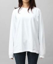 新品 ユナイテッドアスレ 無地 長袖Tシャツ ロンT ユニセックス 白 ホワイト 2枚 XL_画像4