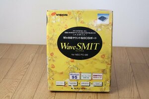 【QVISION wave SMIT】PC-98 win対応サウンド＆SCSIボード　未チェック!!　管Z8084
