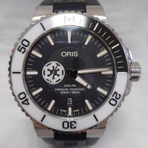 ★【１円スタート！！】スターウォーズ限定モデル！！ オリス ORIS アクイス AQUIS 74377314184 メンズ 腕時計 ブラック文字盤の画像1