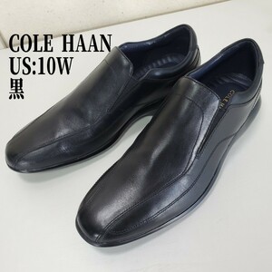 極上品◆COLE HAAN コール ハーン 本革レザー ギャビン グランド スリップオン(フレンチ ロースト ウォータープルーフ)メンズUS10W/黒