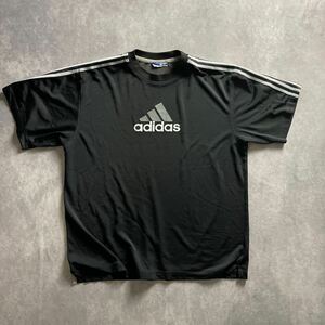 90s ヴィンテージ adidas 半袖Tシャツ 黒 Lサイズ 相当