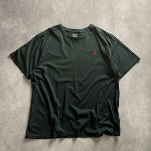 ポロラルフローレン ブラック 刺繍ロゴ 半袖 Tシャツ 2XLサイズ