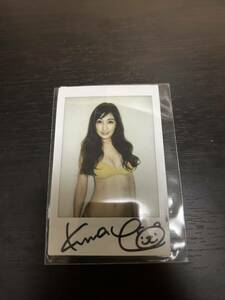  Kumada Youko autographed Cheki 030