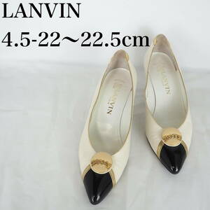 MK5569*LANVIN*ランバン*レディースパンプス*4.5-22〜22.5cm*白