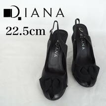 MK5730*DIANA*ダイアナ*レディースバックストラップパンプス*22.5cm*黒_画像1