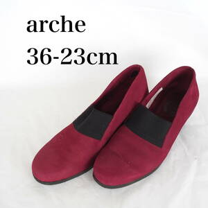 MK5789*arche*アルシュ*レディースパンプス*36-23cm*ワインレッド