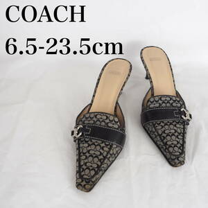 MK5909*COACH*コーチ*レディースミュール*6.5-23.5cm*黒