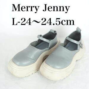 MK5913*Merry Jenny*メリージェニー*レディース厚底シューズ*L-24〜24.5cm*グレー系