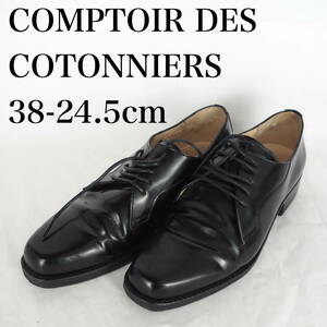 MK5933*COMPTOIR DES COTONNIERS*レディースレースアップシューズ*38-24.5cm*黒