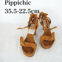 MK6062*Pippichic*ピッピシック*レディースサンダル*35.5-22.5cm*茶_画像1