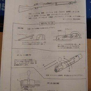 九九式短小銃 K.T.M. モデルガン 美品 ボルトアクションライフル エアガンの画像8