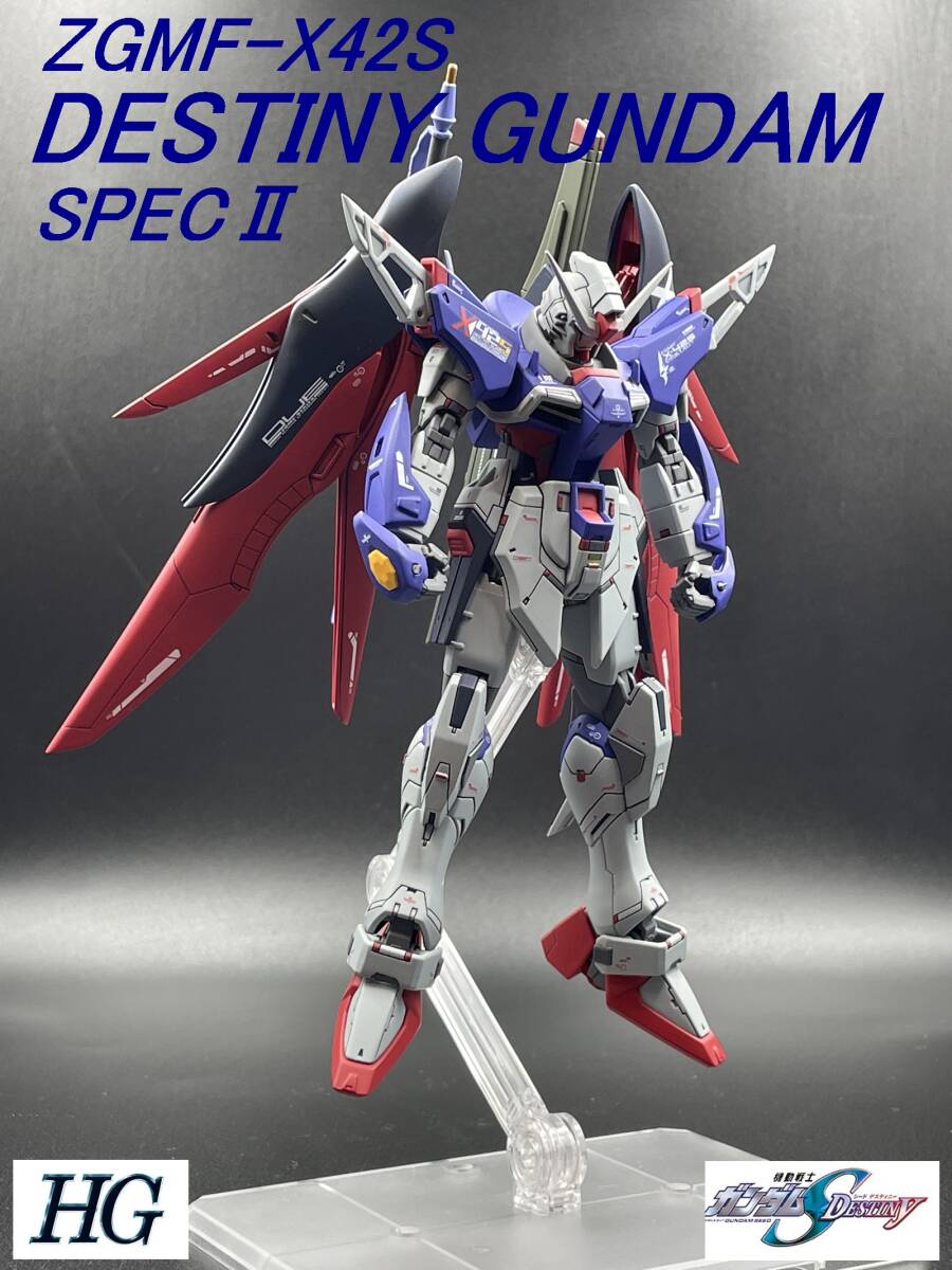 HG Destiny Gundam (SPEC2) modification/renovation, Fully painted finished product, character, gundam, Finished product