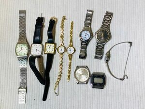 kme21▼腕時計 10点おまとめ/レディース メンズウォッチ SEIKO.CITIZEN.CASIOなど 未稼働 ジャンク時計▼