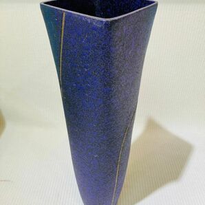 kmi01▼骨董 陶器 花瓶 花器 インテリア 工芸品 年代物 蔵出し品 外箱付▼の画像3