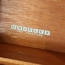【全面再塗装済/極美品】イギリス1960's UNIFLEX社 小ぶりな ヴィンテージ サイドボード/ミッドセンチュリー/TV台/オーディオキャビネット_画像8