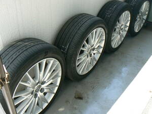 レクサス　ＬＥＸＵＳ　純正のタイヤ・ホイール4本　235/45R　18インチ インセット45 PCD114.3　5穴　中古