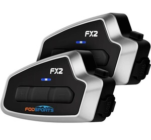 人気商品 FODSPORTS 2台セット 技適認証済み 日本語音声案内＆説明書 5防水 バイク用 FX2 インカム バイク 37